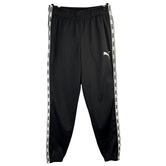 PUMA Men's Size Small Track Pants with White Side Taping Black - Picture 1 of 13